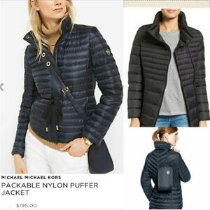 Michael Michael Kors Black Puffer Packable Down Fill Size M